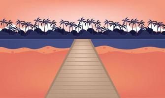 lindo fondo playa tropical verano vacaciones bodas lindo papel pintado manglar vector silueta