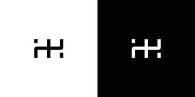 Strong and modern HH initials logo design vector