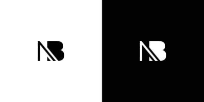 Unique and modern  letter NB initials logo design vector