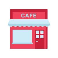 Cafe Flat Color Icon vector