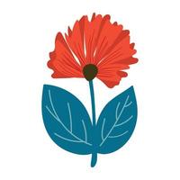 A flowering plant flat icon design vector