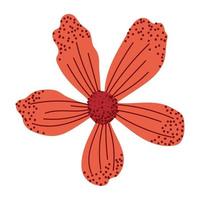 diseño de flores de moda en vector dibujado a mano