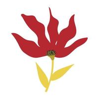 A flowering plant flat icon design vector