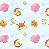 Take a look at this sea pattern vector