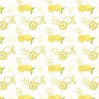 A visually appealing design of lemon pattern vector