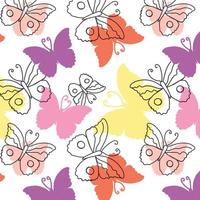 Grab this beautifully designed butterfly pattern vector