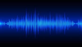 Sound waves oscillating dark light vector