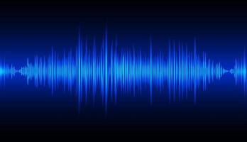 Sound waves oscillating dark light vector