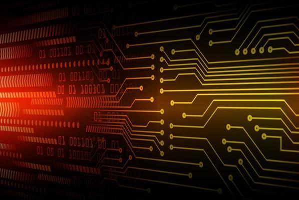 cyber circuit future technology concept background