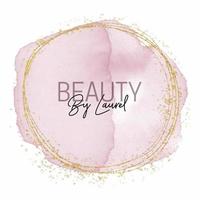 Decorative watercolour and glitter elegant logo design vector