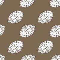 Seamless pattern engraved lemons. Vintage background citrus fruit in hand drawn style. Whole lemon or lime sketch. vector