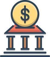 Colorful  icon for money vector