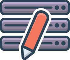 Colorful icon for data vector