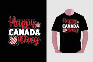 diseño de camiseta del día de canadá, vector