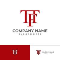 Initial T F T logo design vector template, Creative T logo design concepts