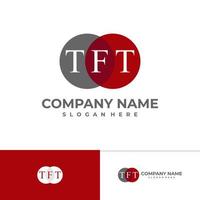 Initial T F T logo design vector template, Creative T logo design concepts