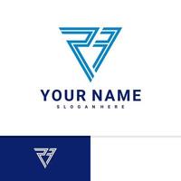 Initial R F logo design vector template, Creative R F logo design concepts
