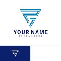 Initial R F logo design vector template, Creative R F logo design concepts