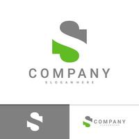 plantilla de vector de logotipo sn inicial, conceptos creativos de diseño de logotipo sn