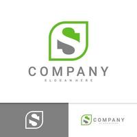 plantilla de vector de logotipo sn inicial, conceptos creativos de diseño de logotipo sn