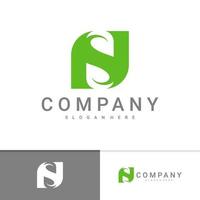 plantilla de vector de logotipo sn inicial, conceptos creativos de diseño de logotipo sn