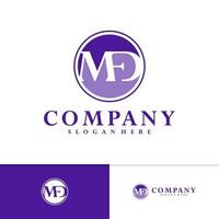 Initial M F D logo vector template, Creative M F D logo design concepts