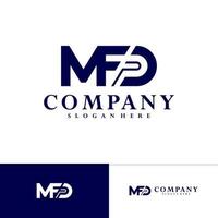 Initial M F D logo vector template, Creative M F D logo design concepts