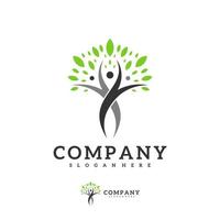 People Tree logo vector template, Creative Tree logo design concepts