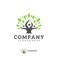 People Tree logo vector template, Creative Tree logo design concepts