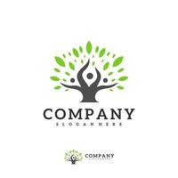 People Tree logo vector template, Creative Tree logo design concepts