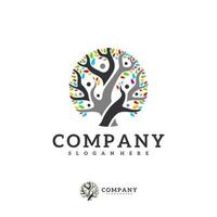 People Tree logo vector template, Creative Tree logo design concepts