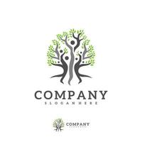 People Tree logo vector template, Creative Tree logo design concepts