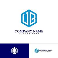 Initial U B logo design vector template, Creative U B logo design concepts