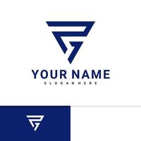 Initial R F logo design vector template, Creative R F logo design concepts