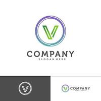 Initial V O logo vector template, Creative V O logo design concepts