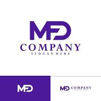 Initial M F D logo vector template, Creative M F D logo design concepts
