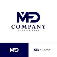 Initial M F D logo vector template, Creative M F D logo design concepts