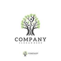 People Tree logo vector template, Creative Tree logo design concepts