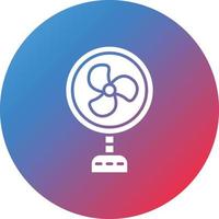 Stand Fan Glyph Circle Gradient Background Icon vector