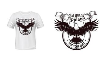 Let birds applaud for your shot t-shirt design