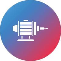 Motor Glyph Circle Gradient Background Icon vector