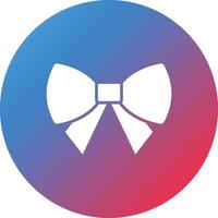 Bow Tie Glyph Circle Gradient Background Icon vector