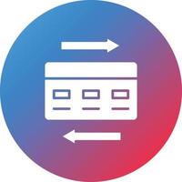 Payment Method Glyph Circle Gradient Background Icon vector