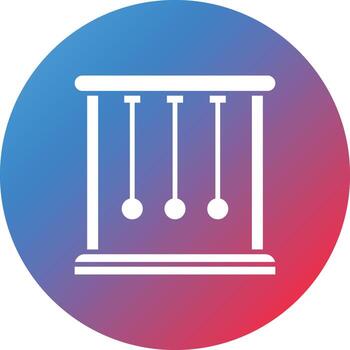 Cradle Glyph Circle Gradient Background Icon vector