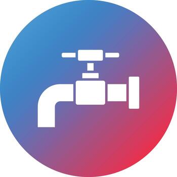 icono de fondo degradado de círculo de glifo de grifo vector