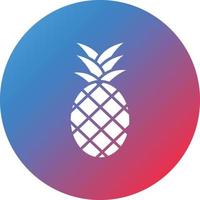 Pineapple Glyph Circle Gradient Background Icon vector