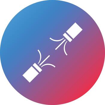 Connecting Wires Glyph Circle Gradient Background Icon vector