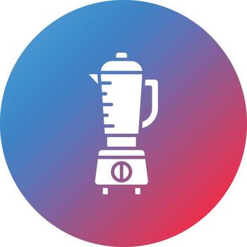 licuadora glifo círculo gradiente fondo icono vector