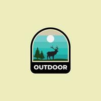 outdoor Badge logo vector Design illustration