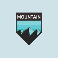 Mountain Outdoor  Badge logo vector design